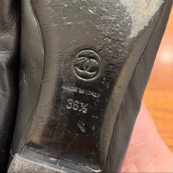 ⚡️⚡️⚡️ CHANEL Ballet Flats in Black with Silver Hardware - Picture 6 of 8